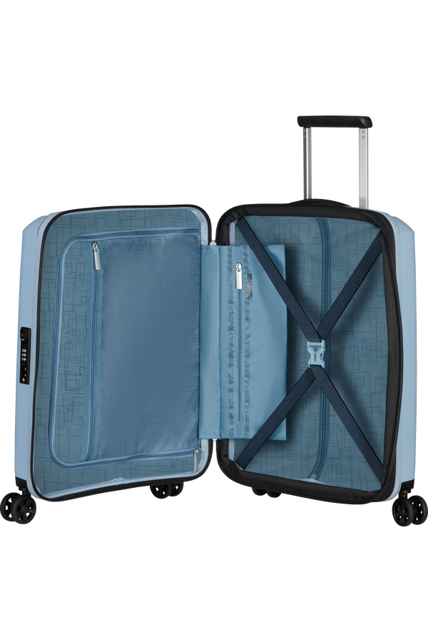 Mala de Cabine 55cm Expansível 4 Rodas Cinzenta Soho - AeroStep | American Tourister