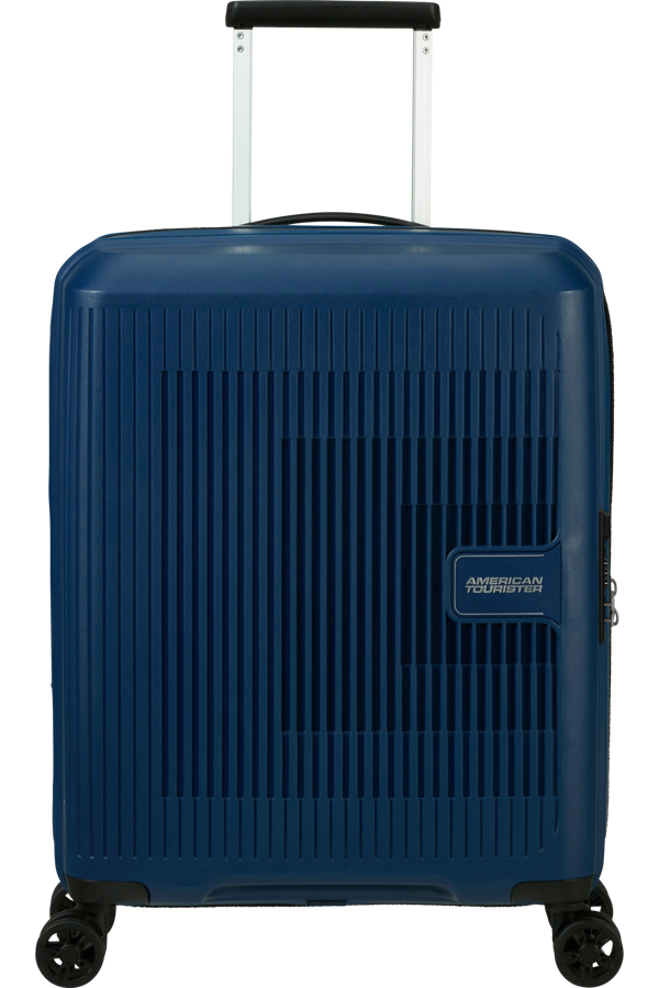 Mala de Cabine 55cm Expansível 4 Rodas Azul-Marinho - AeroStep | American Tourister