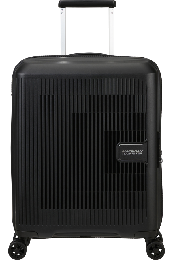 Mala de Cabine 55cm Expansível 4 Rodas Preta - AeroStep | American Tourister