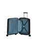 Mala de Cabine 55cm Expansível 4 Rodas Preta - AeroStep | American Tourister