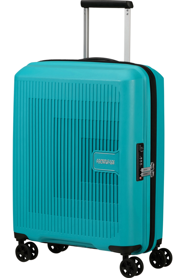 Mala de Cabine 55cm Expansível 4 Rodas Tónico Turquesa - AeroStep | American Tourister