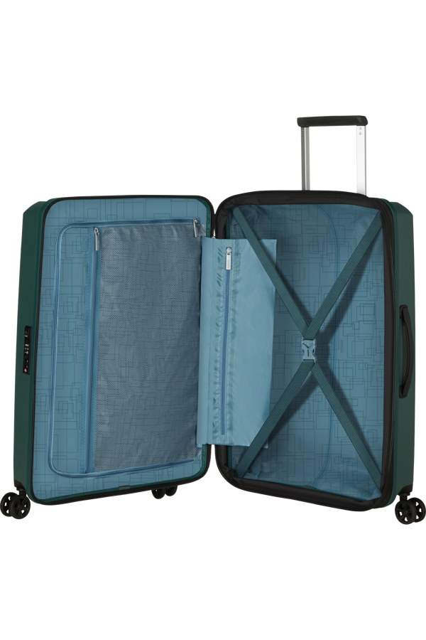 Mala de Viagem Média 67cm Expansível 4 Rodas Verde-Floresta - AeroStep | American Tourister