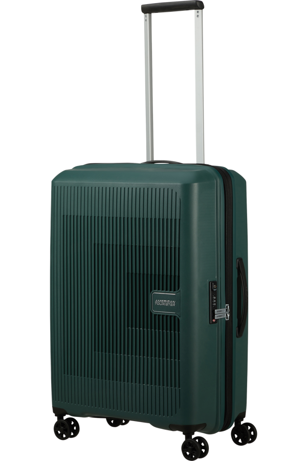 Mala de Viagem Média 67cm Expansível 4 Rodas Verde-Floresta - AeroStep | American Tourister