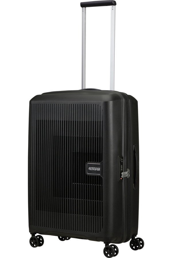 Mala de Viagem Média 67cm Expansível 4 Rodas Preta - AeroStep | American Tourister