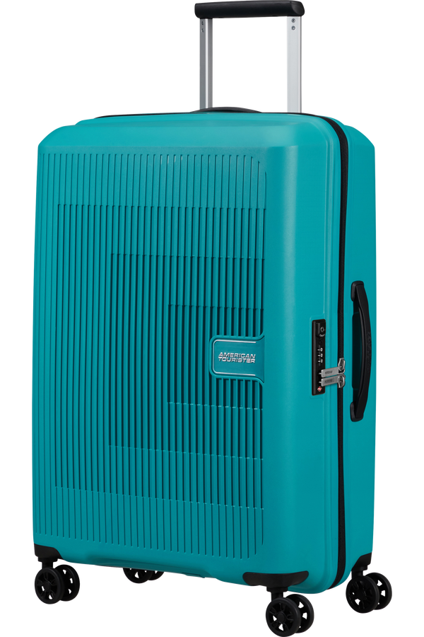 Mala de Viagem Média 67cm Expansível 4 Rodas Tónico Turquesa - AeroStep | American Tourister®