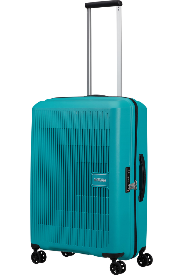 Mala de Viagem Média 67cm Expansível 4 Rodas Tónico Turquesa - AeroStep | American Tourister®