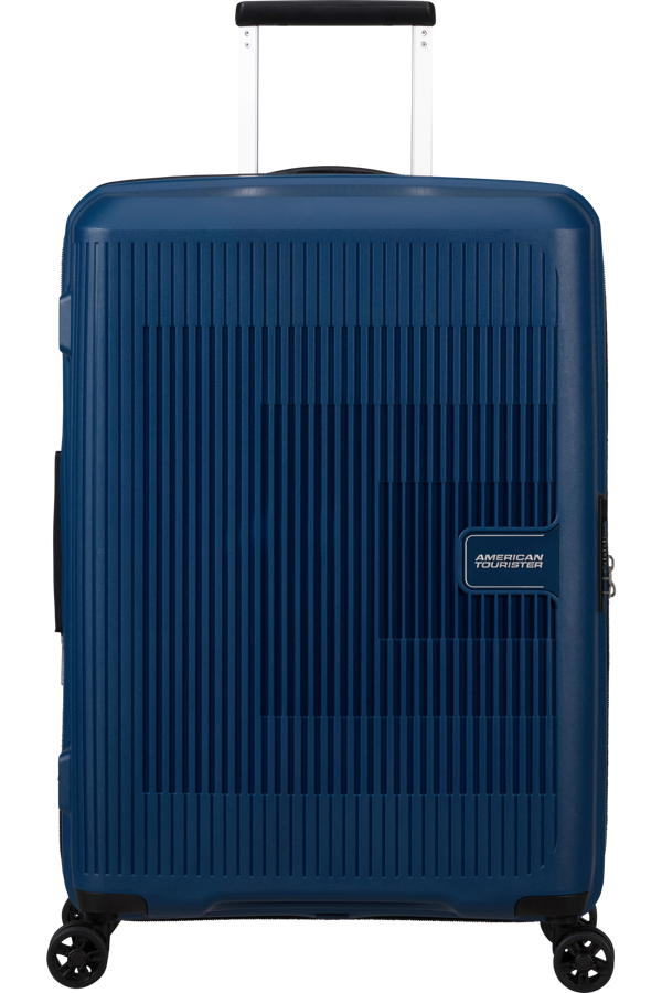 Mala de Viagem Média 67cm Expansível 4 Rodas Azul-Marinho - AeroStep | American Tourister