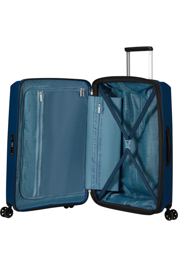 Mala de Viagem Média 67cm Expansível 4 Rodas Azul-Marinho - AeroStep | American Tourister