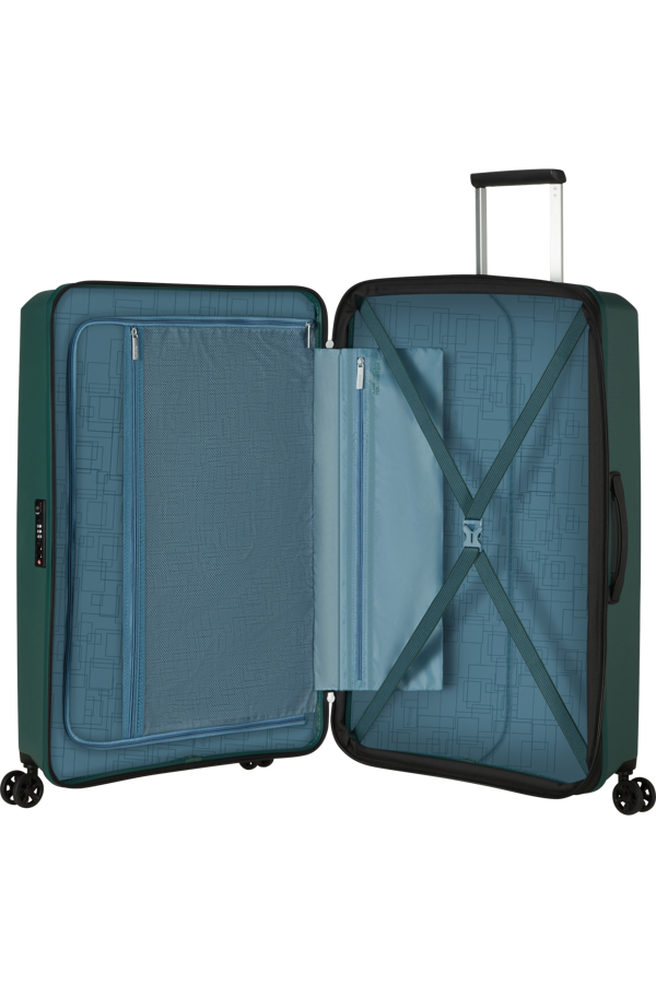 Mala de Viagem Grande 77cm Expansível 4 Rodas Verde-Floresta - AeroStep | American Tourister