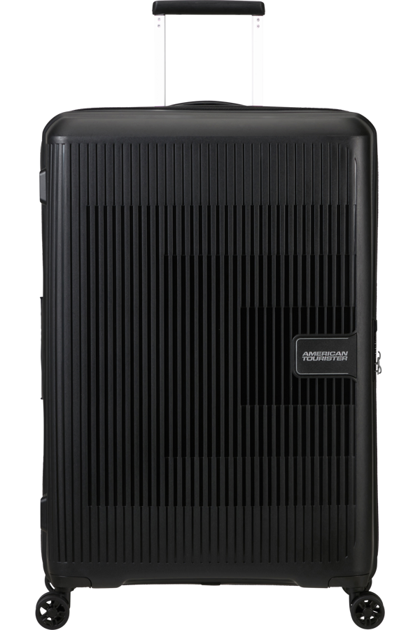 Mala de Viagem Grande 77cm Expansível 4 Rodas Preta - AeroStep | American Tourister