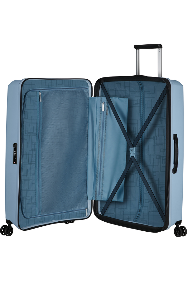 Mala de Viagem Grande 77cm Expansível 4 Rodas Cinzenta Soho - AeroStep | American Tourister®