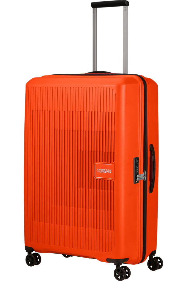 Mala de Viagem Grande 77cm Expansível 4 Rodas Laranja Brilhante - AeroStep | American Tourister