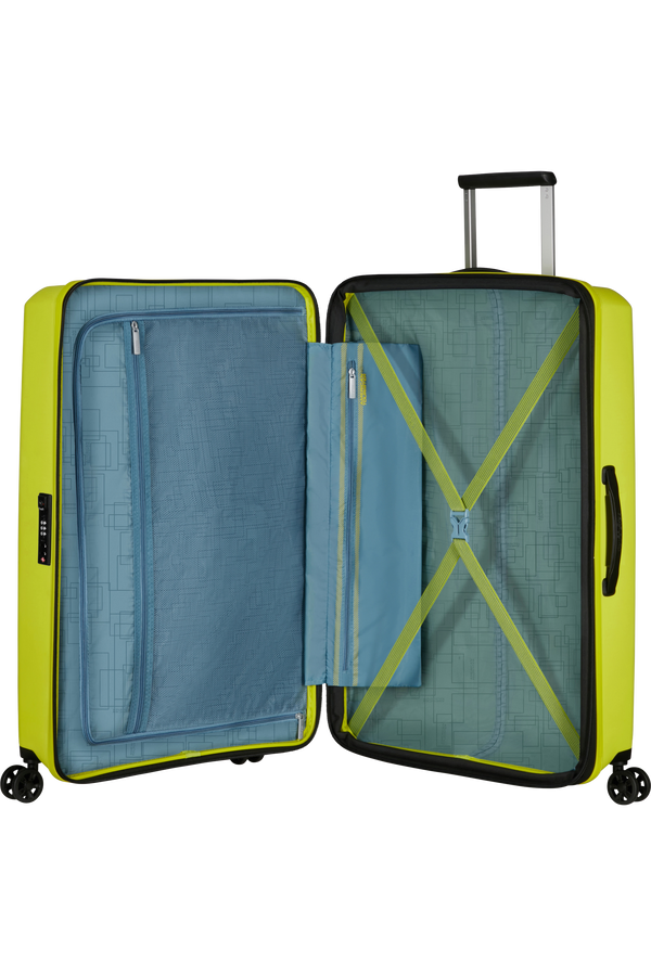 Mala de Viagem Grande 77cm Expansível 4 Rodas Verde Lima - AeroStep | American Tourister®
