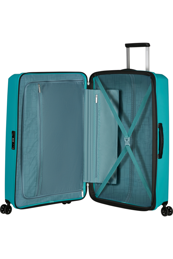 Mala de Viagem Grande 77cm Expansível 4 Rodas Tónico Turquesa - AeroStep | American Tourister®