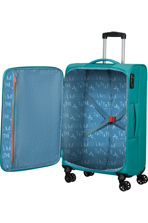 Mala de Viagem Média 68cm 4 Rodas Verde-Água - Sea Seeker | American Tourister