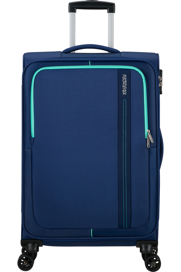 Mala de Viagem Média 68cm 4 Rodas Azul-Marinho - Sea Seeker | American Tourister