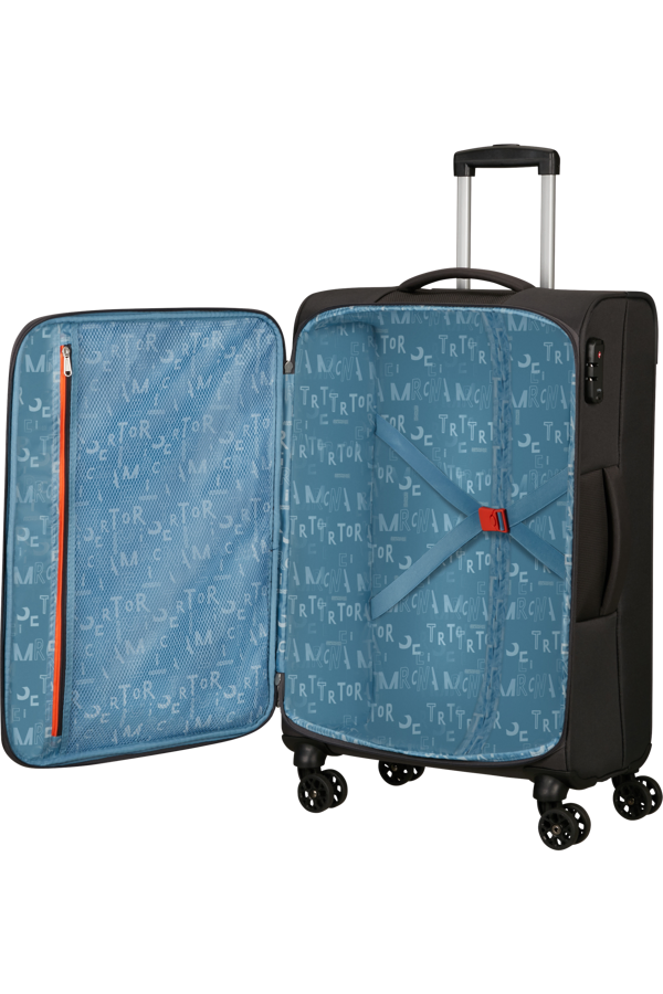 Mala de Viagem Média 68cm 4 Rodas Cinzento-Carvão - Sea Seeker | American Tourister
