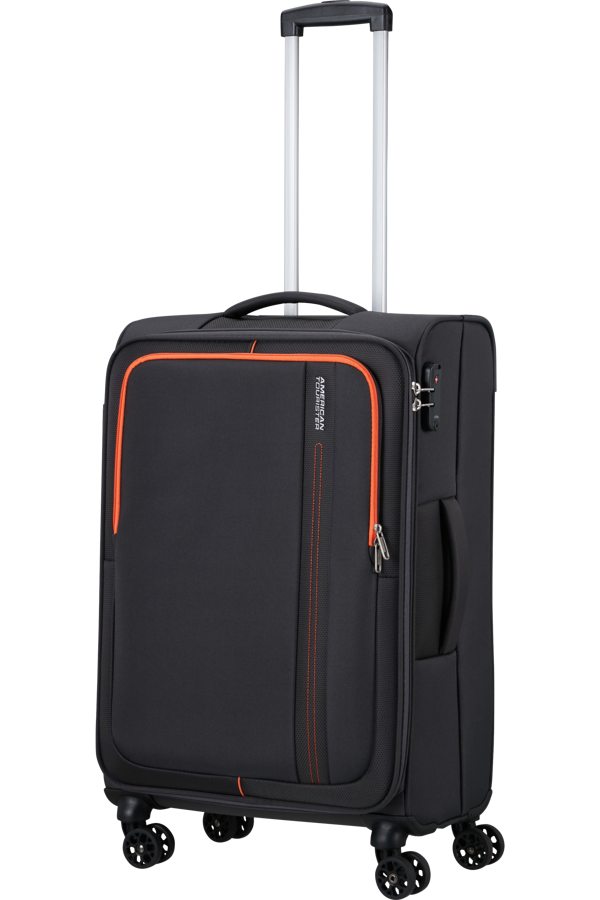 Mala de Viagem Média 68cm 4 Rodas Cinzento-Carvão - Sea Seeker | American Tourister
