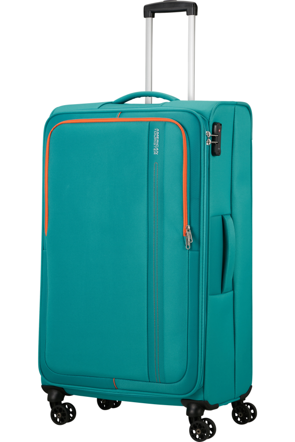 Mala de Viagem Grande 80cm 4 Rodas Verde-Água - Sea Seeker | American Tourister