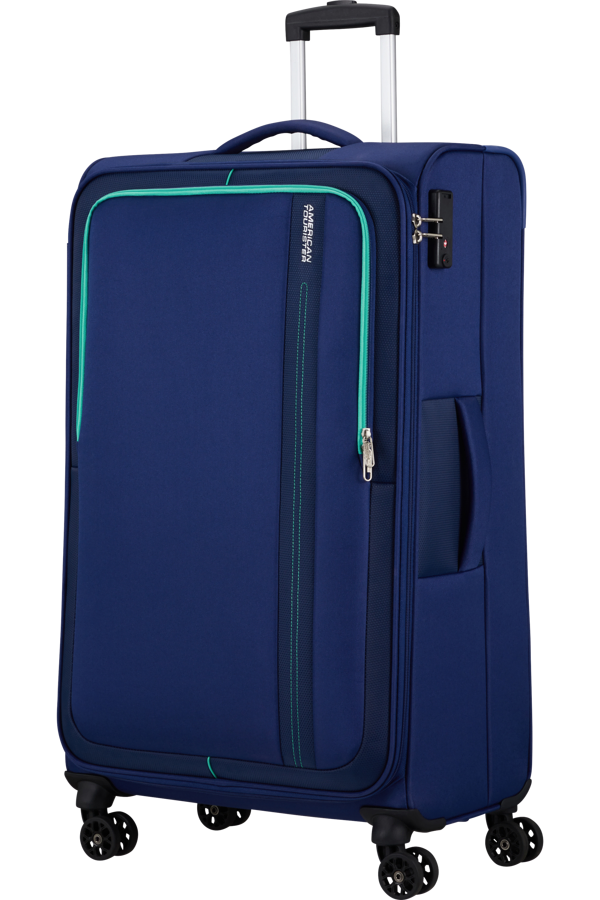 Mala de Viagem Grande 80cm 4 Rodas Azul-Marinho - Sea Seeker | American Tourister