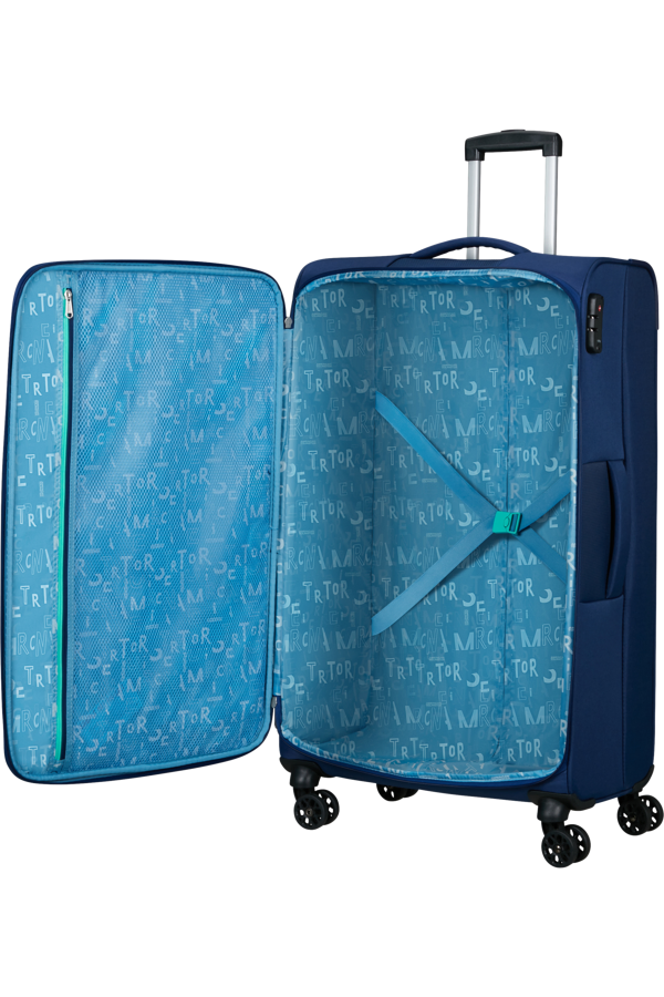 Mala de Viagem Grande 80cm 4 Rodas Azul-Marinho - Sea Seeker | American Tourister