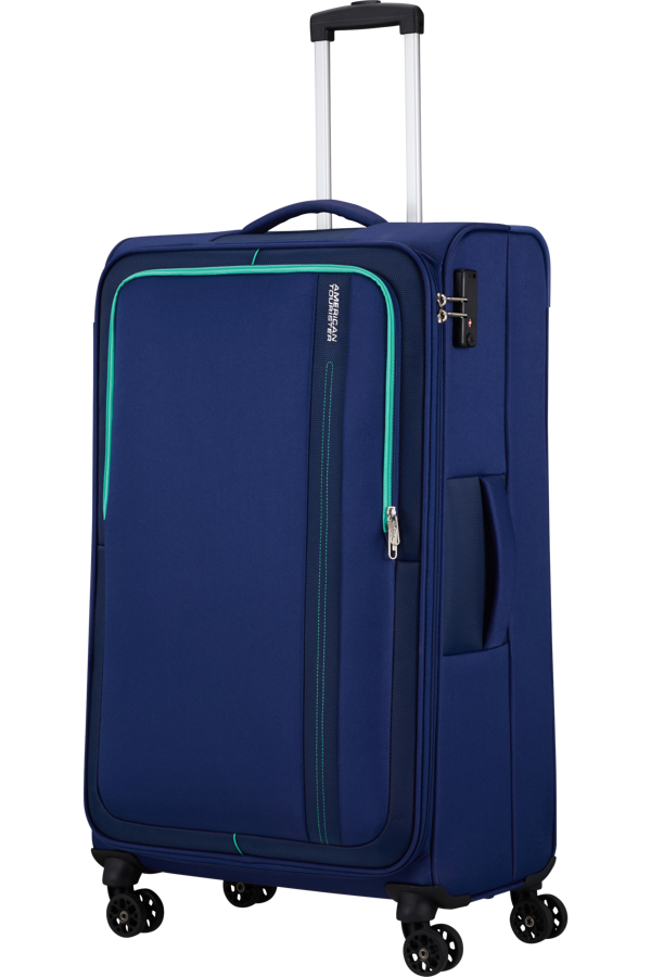 Mala de Viagem Grande 80cm 4 Rodas Azul-Marinho - Sea Seeker | American Tourister