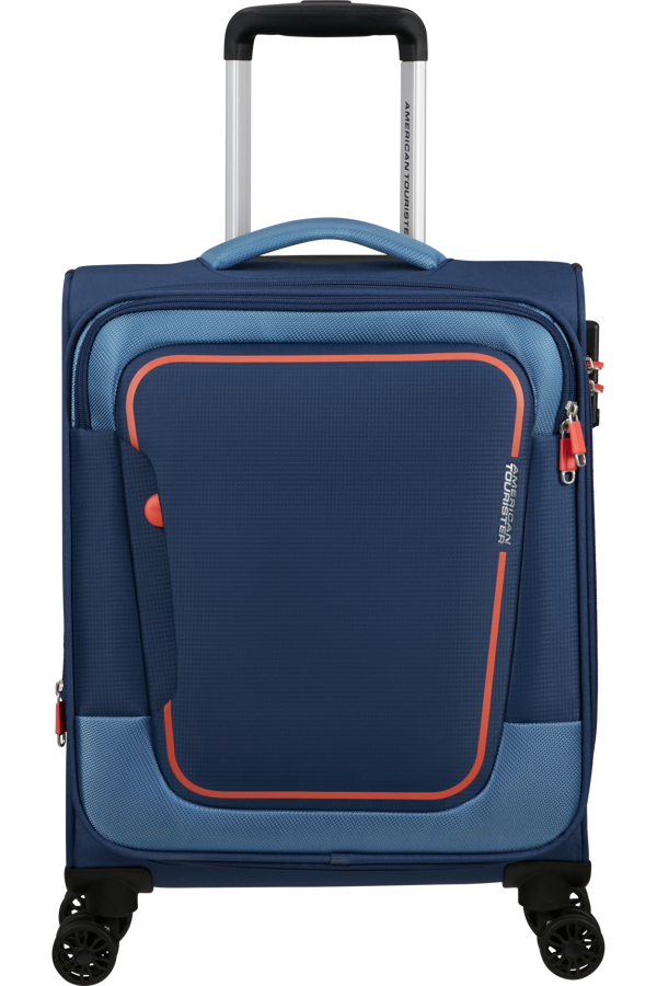 Mala de Cabine 55cm Expansível 4 Rodas Azul-Marinho - Pulsonic | American Tourister