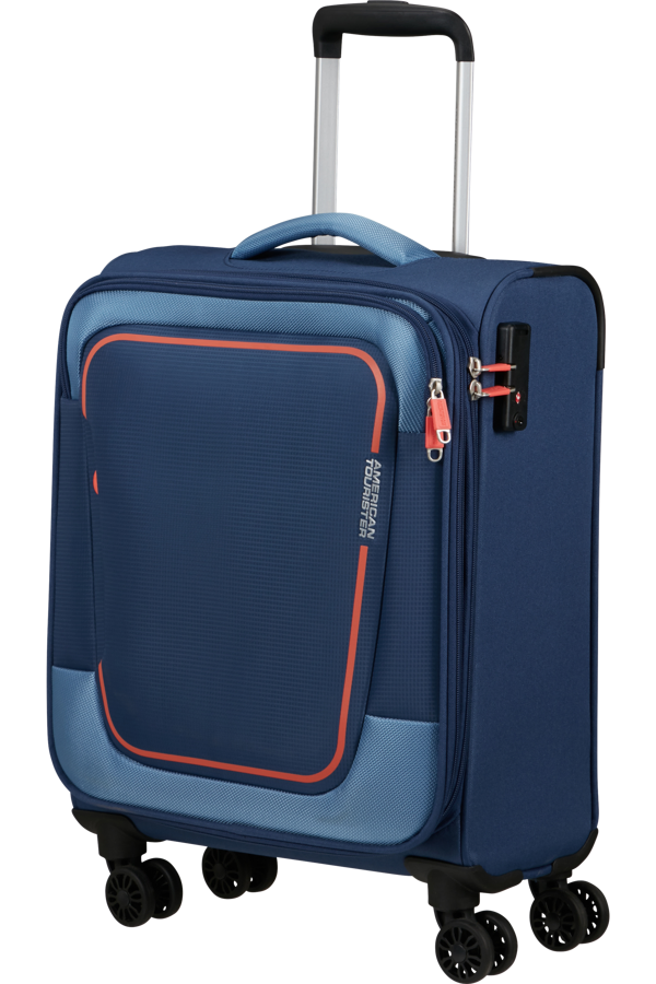 Mala de Cabine 55cm Expansível 4 Rodas Azul-Marinho - Pulsonic | American Tourister