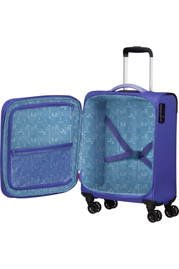 Mala de Cabine 55cm Expansível 4 Rodas Lilás - Pulsonic | American Tourister