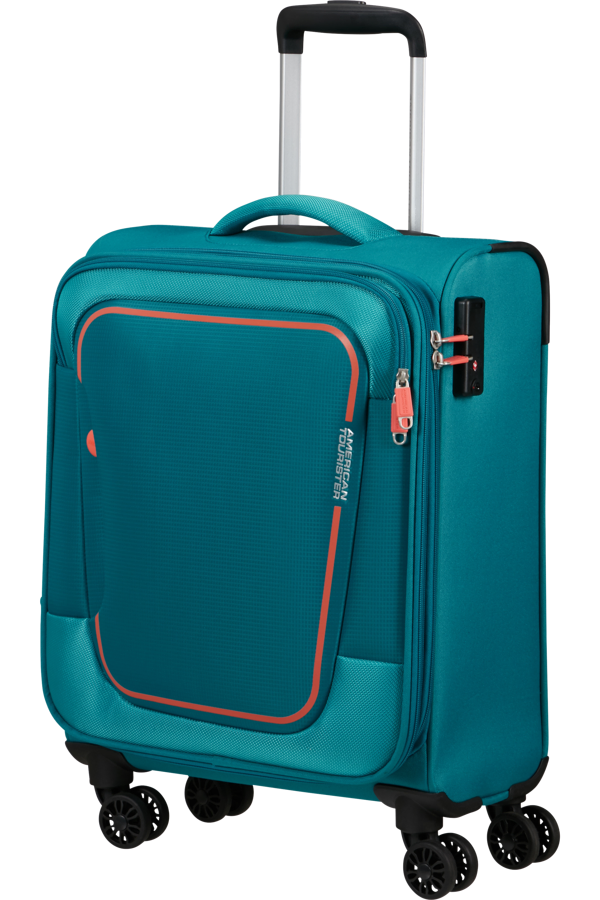 Mala de Cabine 55cm Expansível 4 Rodas Azul-Pedra - Pulsonic | American Tourister