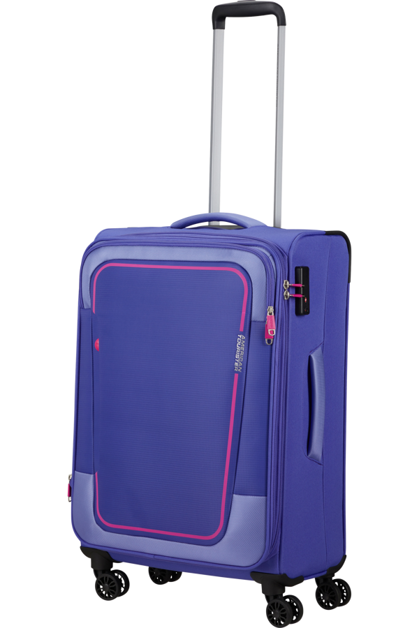 Mala de Viagem Média 68cm Expansível 4 Rodas Lilás - Pulsonic | American Tourister