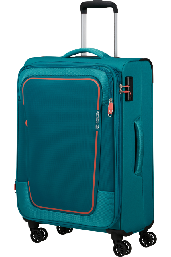 Mala de Viagem Média 68cm Expansível 4 Rodas Azul-Pedra - Pulsonic | American Tourister