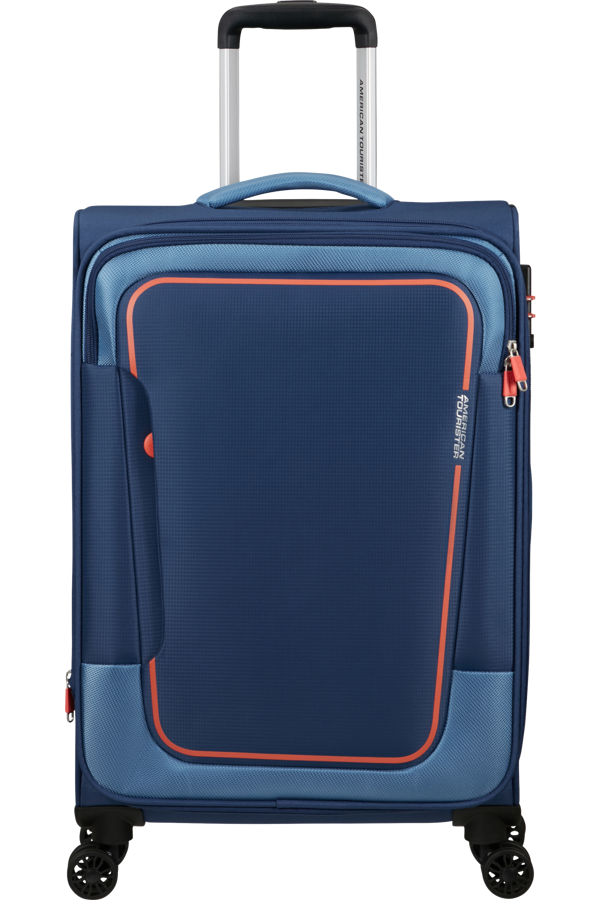 Mala de Viagem Média 68cm Expansível 4 Rodas Azul-Marinho - Pulsonic | American Tourister