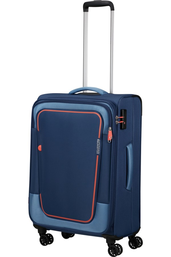 Mala de Viagem Média 68cm Expansível 4 Rodas Azul-Marinho - Pulsonic | American Tourister