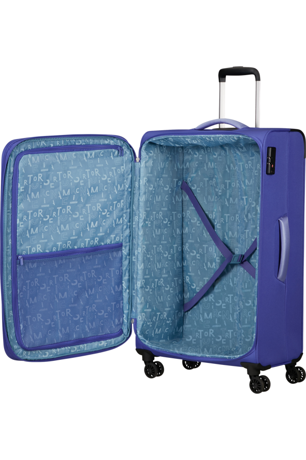 Mala de Viagem Grande 81cm Expansível 4 Rodas Lilás - Pulsonic | American Tourister