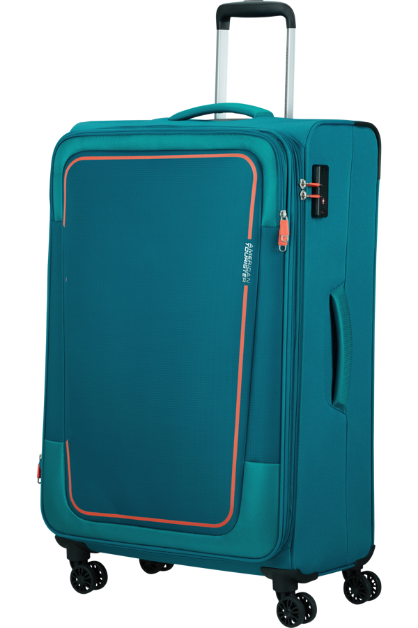 Mala de Viagem Grande 81cm Expansível 4 Rodas Azul-Pedra - Pulsonic | American Tourister