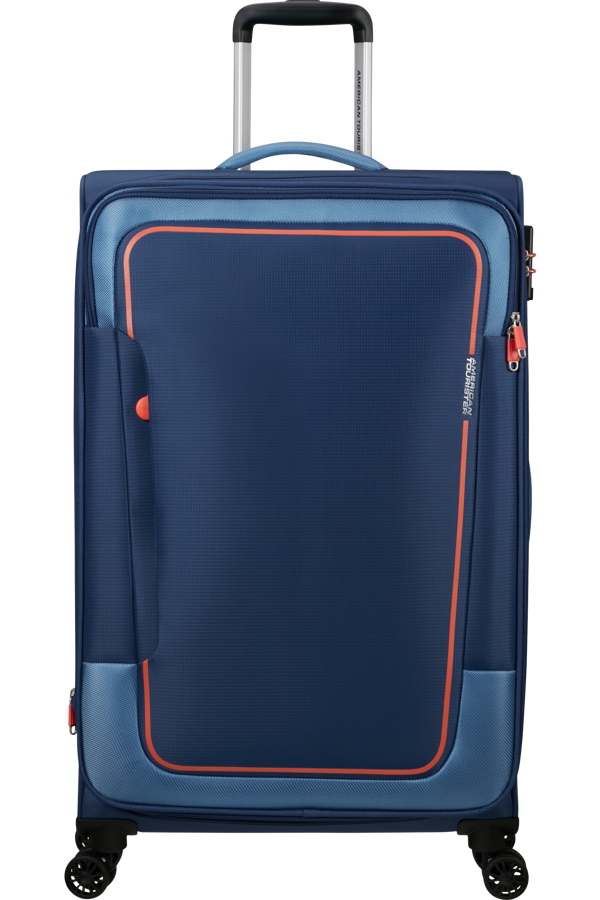 Mala de Viagem Grande 81cm Expansível 4 Rodas Azul-Marinho - Pulsonic | American Tourister