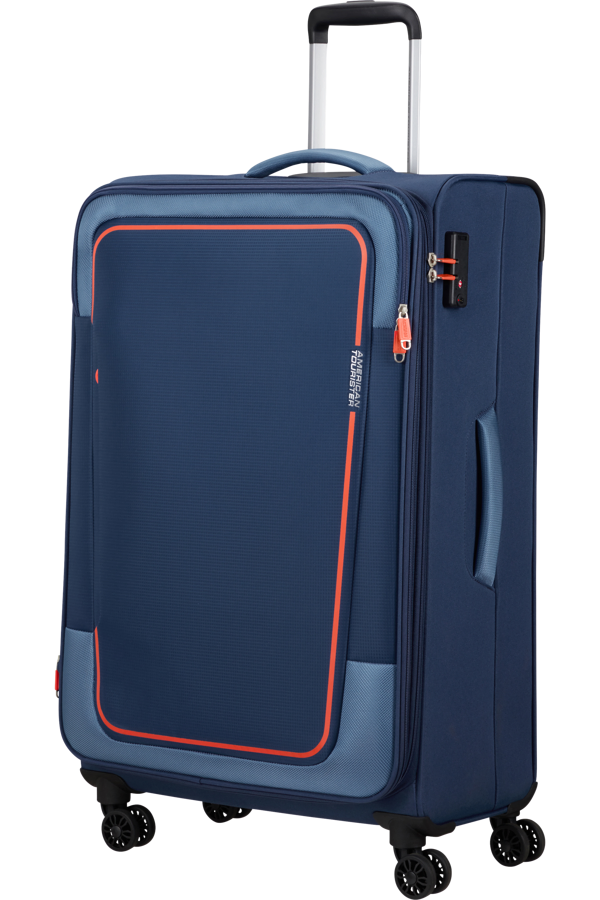 Mala de Viagem Grande 81cm Expansível 4 Rodas Azul-Marinho - Pulsonic | American Tourister