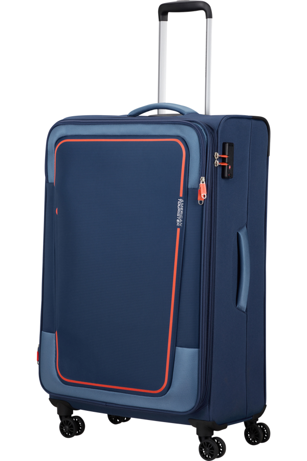 Mala de Viagem Grande 81cm Expansível 4 Rodas Azul-Marinho - Pulsonic | American Tourister