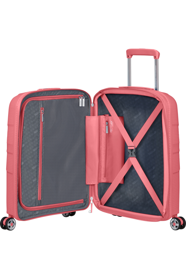 Mala de Cabine 55cm Expansível 4 Rodas Coral - StarVibe | American Tourister