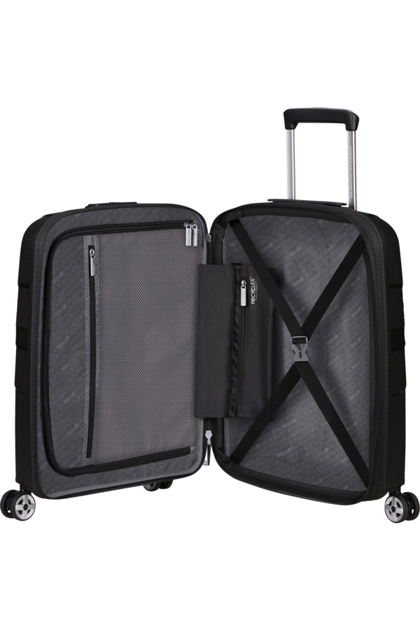 Mala de Cabine 55cm Expansível 4 Rodas Preta - StarVibe | American Tourister