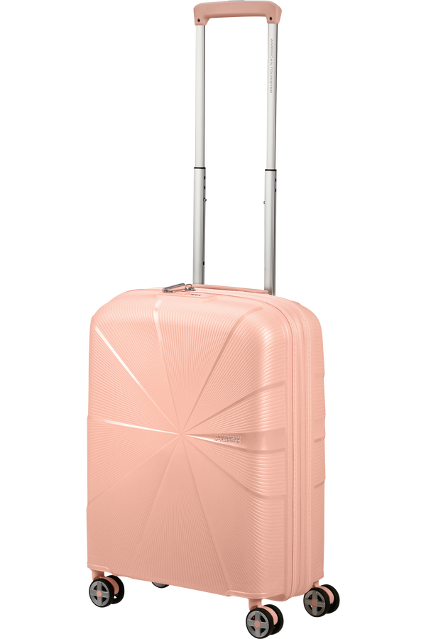 Mala de Cabine 55cm Expansível 4 Rodas Metalizada Pêssego - StarVibe | American Tourister