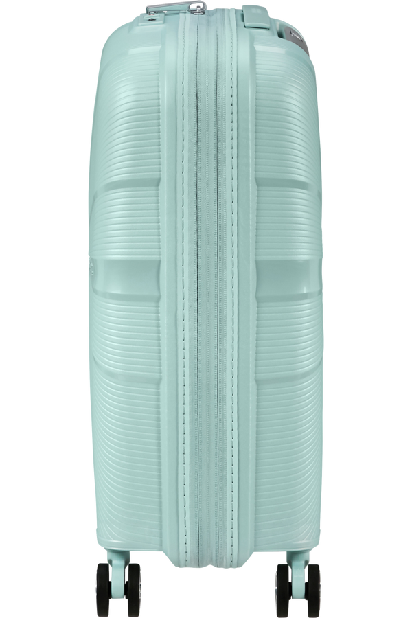 Mala de Cabine 55cm Expansível 4 Rodas Metalizada Azul Surf - StarVibe | American Tourister