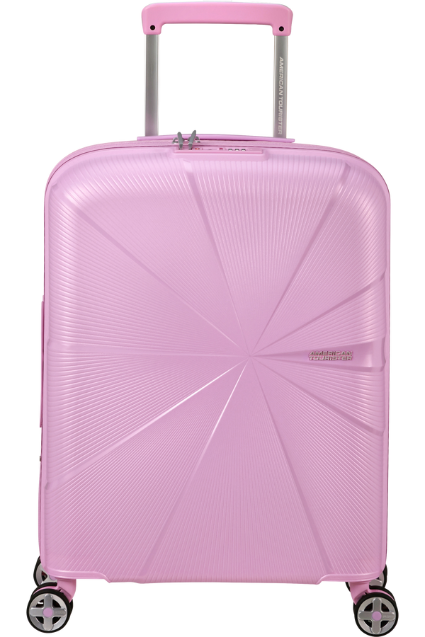 Mala de Cabine 55cm Expansível 4 Rodas Metalizada Lavanda Pastel - StarVibe | American Tourister