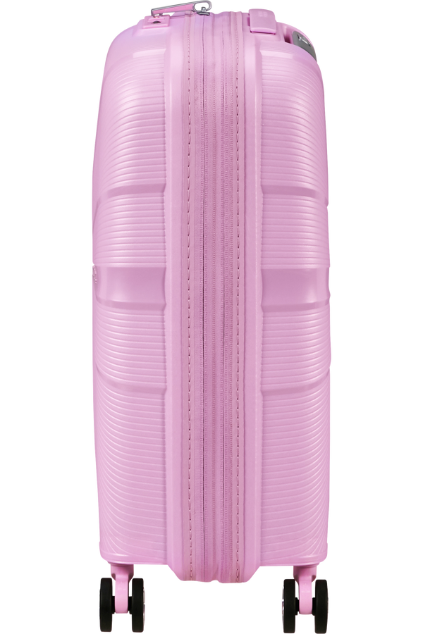Mala de Cabine 55cm Expansível 4 Rodas Metalizada Lavanda Pastel - StarVibe | American Tourister