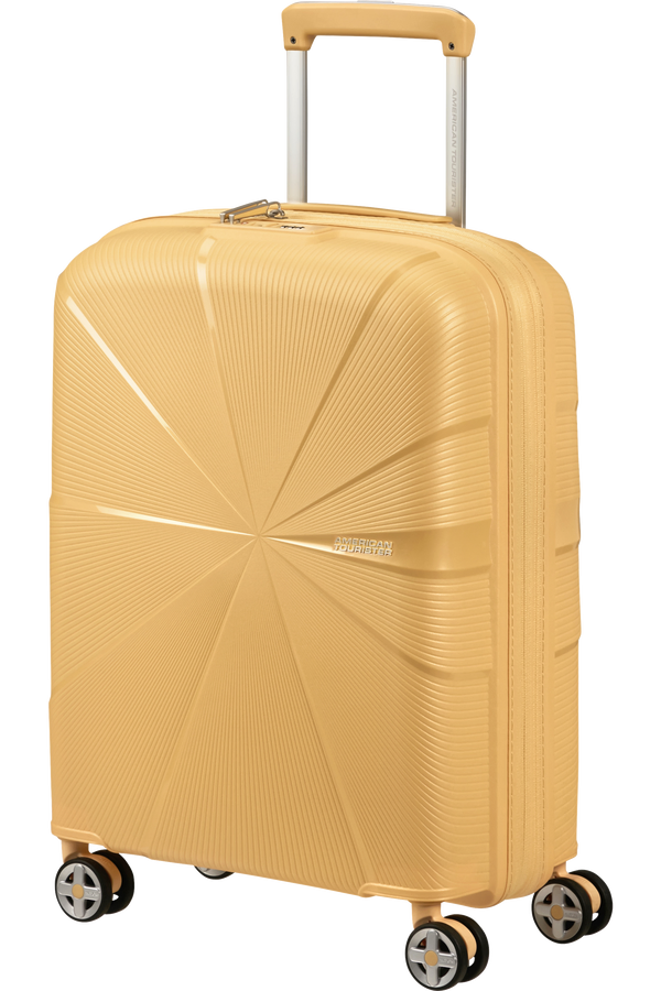 Mala de Cabine 55cm Expansível 4 Rodas Metalizada Banana - StarVibe | American Tourister