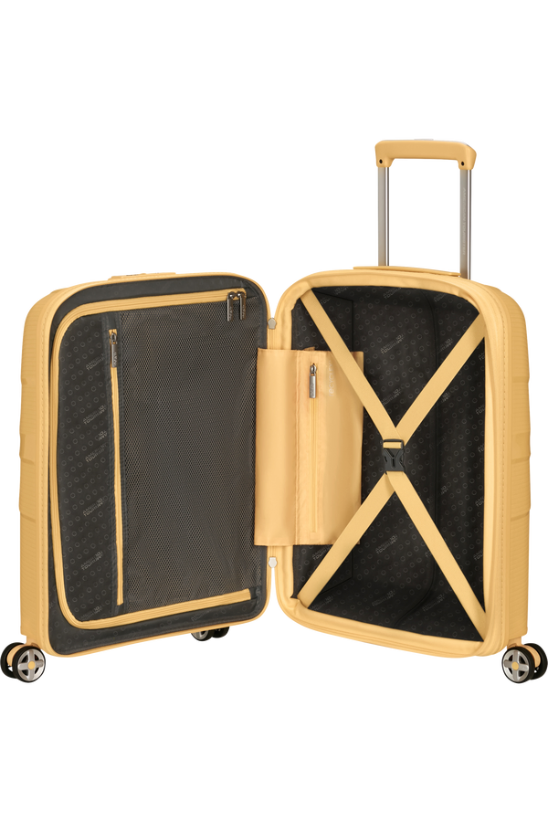 Mala de Cabine 55cm Expansível 4 Rodas Metalizada Banana - StarVibe | American Tourister