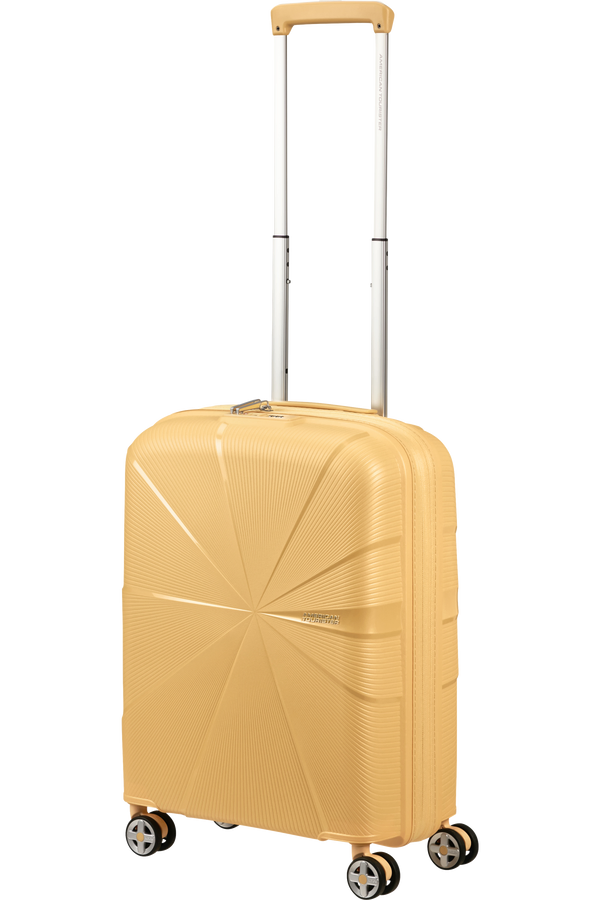 Mala de Cabine 55cm Expansível 4 Rodas Metalizada Banana - StarVibe | American Tourister