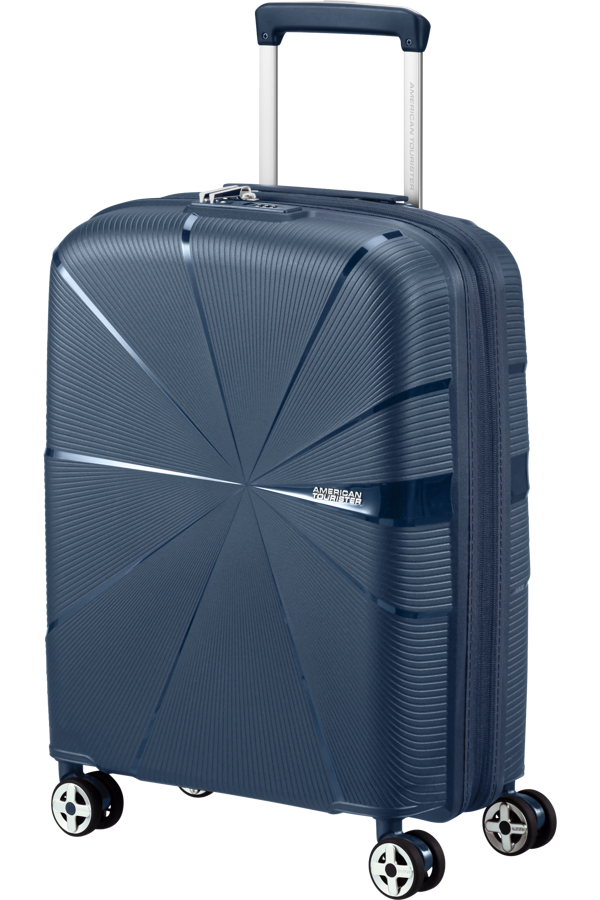 Mala de Cabine 55cm Expansível 4 Rodas Azul-Marinho - StarVibe | American Tourister