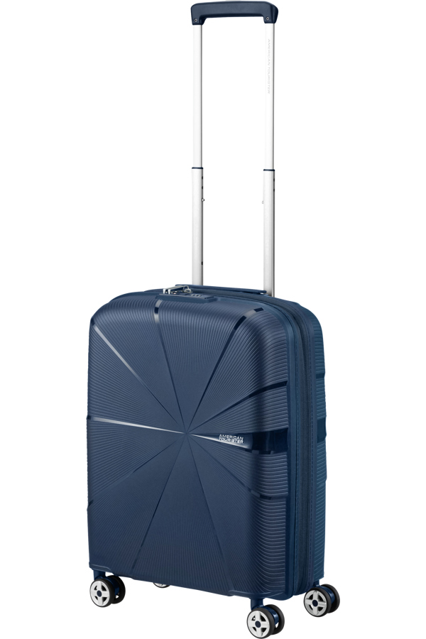 Mala de Cabine 55cm Expansível 4 Rodas Azul-Marinho - StarVibe | American Tourister